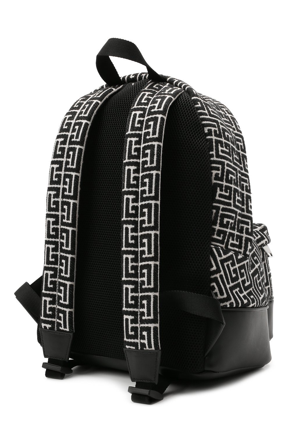 Женский рюкзак 1945 BALMAIN черно-белого цвета по цене 103500 руб., арт. WM1GE150/TJMY | Фото 3 Женский рюкзак 1945 BALMAIN черно-белого цвета, арт. WM1GE150/TJMY | Фото 3 (Материал: Текстиль; Стили: Кэжуэл; Размер: large)