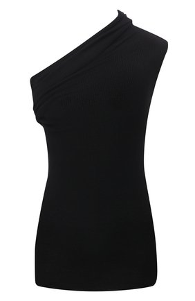 Женский шелковый топ RICK OWENS черного цвета по цене 35250 руб., арт. RP02A7625/RIBM | Фото 1 Женский шелковый топ RICK OWENS черного цвета, арт. RP02A7625/RIBM | Фото 1