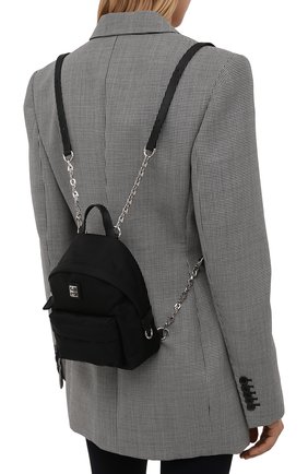 Женский рюкзак 4g light mini GIVENCHY черного цвета, арт. BB50HXB147 | Фото 2 (Размер: mini; Ремень/цепочка: На ремешке; Материал: Текстиль)