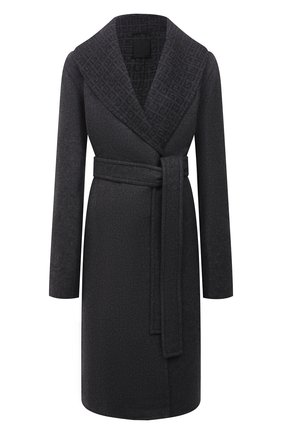 Женское шерстяное пальто GIVENCHY серого цвета по цене 238000 руб., арт. BWC09213QY | Фото 1 Женское шерстяное пальто GIVENCHY серого цвета, арт. BWC09213QY | Фото 1 (Материал внешний: Шерсть; Длина (верхняя одежда): До колена; Рукава: Длинные; Стили: Гламурный; 1-2-бортные: Однобортные)