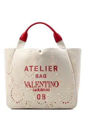 Женский сумка-шопер atelier medium VALENTINO бежевого цвета по цене 165500 руб., арт. WW2B0J33/MNP | Фото 1 Женский сумка-шопер atelier medium VALENTINO бежевого цвета, арт. WW2B0J33/MNP | Фото 1 (Ремень/цепочка: На ремешке; Размер: medium; Материал: Текстиль; Сумки-технические: Сумки-шопперы)
