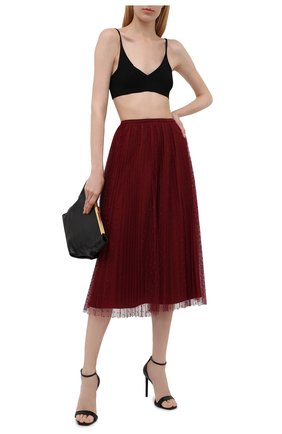 Женская юбка REDVALENTINO бордового цвета по цене 52400 руб., арт. WR3RAC20/428 | Фото 2 Женская юбка REDVALENTINO бордового цвета, арт. WR3RAC20/428 | Фото 2 (Длина Ж (юбки, платья, шорты): Миди; Материал внешний: Синтетический материал; Материал подклада: Синтетический материал; Стили: Романтичный; Женское Кросс-КТ: Юбка-одежда)