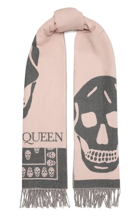Женский шерстяной шарф ALEXANDER MCQUEEN розового цвета по цене 36450 руб., арт. 662456/3200Q | Фото 1 Женский шерстяной шарф ALEXANDER MCQUEEN розового цвета, арт. 662456/3200Q | Фото 1