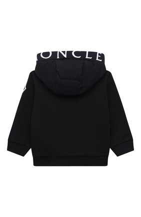 Детского пуховая куртка MONCLER темно-синего цвета по цене 26700 руб., арт. G2-951-8G507-20-809D2 | Фото 2 Детского пуховая куртка MONCLER темно-синего цвета, арт. G2-951-8G507-20-809D2 | Фото 2 (Материал подклада: Хлопок; Материал внешний: Хлопок; Рукава: Длинные; Материал утеплителя: Пух и перо; Ростовка одежда: 12 мес | 80 см, 18 мес | 86 см, 24 мес | 92 см, 36 мес | 98 см)
