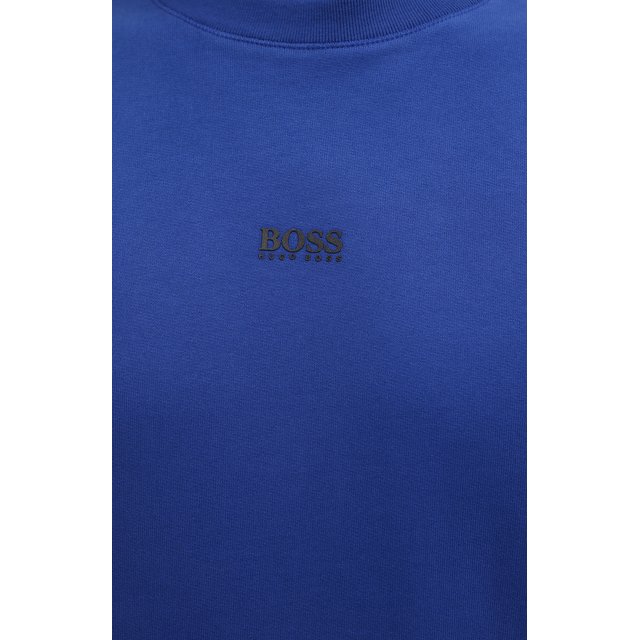 Хлопковый свитшот BOSS 50459462, цвет синий, размер 46 - фото 5