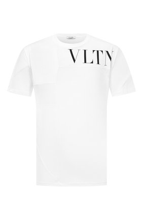 Мужская хлопковая футболка VALENTINO белого цвета по цене 72200 руб., арт. WV3MG09S7D0 | Фото 1 Мужская хлопковая футболка VALENTINO белого цвета, арт. WV3MG09S7D0 | Фото 1 (Материал внешний: Хлопок; Рукава: Короткие; Длина (для топов): Стандартные; Принт: С принтом; Стили: Минимализм)