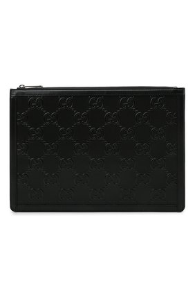 Мужская кожаная папка для документов gg GUCCI черного цвета по цене 87650 руб., арт. 646449/1W3AN | Фото 1 Мужская кожаная папка для документов gg GUCCI черного цвета, арт. 646449/1W3AN | Фото 1