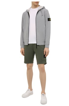 Мужские хлопковые шорты STONE ISLAND хаки цвета по цене 19000 руб., арт. 751564620 | Фото 2 Мужские хлопковые шорты STONE ISLAND хаки цвета, арт. 751564620 | Фото 2