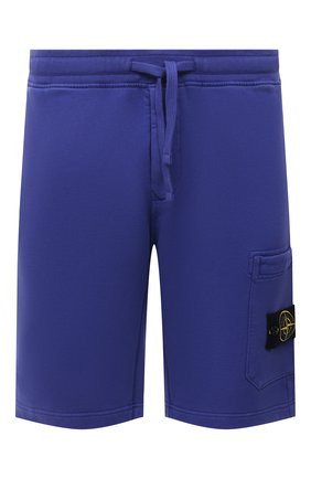 Мужские хлопковые шорты STONE ISLAND синего цвета по цене 19000 руб., арт. 751564620 | Фото 1 Мужские хлопковые шорты STONE ISLAND синего цвета, арт. 751564620 | Фото 1