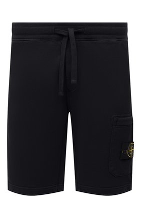 Мужские хлопковые шорты STONE ISLAND темно-синего цвета по цене 19000 руб., арт. 751564620 | Фото 1 Мужские хлопковые шорты STONE ISLAND темно-синего цвета, арт. 751564620 | Фото 1