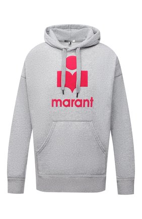Мужской хлопковое худи ISABEL MARANT серого цвета по цене 31750 руб., арт. SW0055-21A032H/MILEY | Фото 1 Мужской хлопковое худи ISABEL MARANT серого цвета, арт. SW0055-21A032H/MILEY | Фото 1 (Материал внешний: Хлопок; Рукава: Длинные; Длина (для топов): Стандартные; Мужское Кросс-КТ: Худи-одежда; Стили: Спорт-шик; Принт: С принтом)