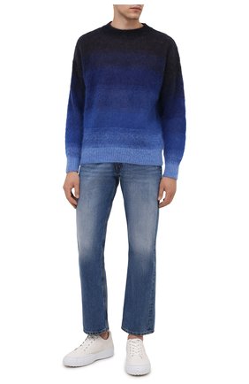 Мужской свитер ISABEL MARANT темно-синего цвета по цене 38750 руб., арт. PU1275-21A054H/DRUSSELLH | Фото 2 Мужской свитер ISABEL MARANT темно-синего цвета, арт. PU1275-21A054H/DRUSSELLH | Фото 2