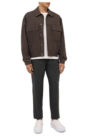 Мужские брюки ISABEL MARANT темно-серого цвета по цене 39950 руб., арт. PA1996-21A013H/FAILEN0 | Фото 2 Мужские брюки ISABEL MARANT темно-серого цвета, арт. PA1996-21A013H/FAILEN0 | Фото 2 (Материал внешний: Вискоза, Синтетический материал, Лен; Длина (брюки, джинсы): Стандартные; Случай: Повседневный; Стили: Кэжуэл)