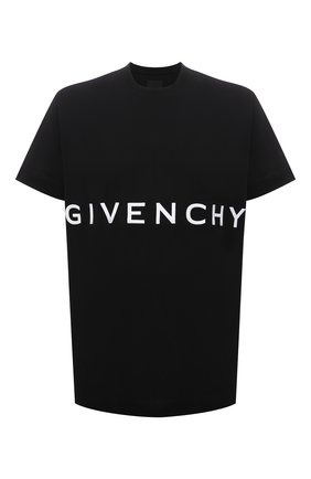 Мужская хлопковая футболка GIVENCHY черного цвета по цене 53700 руб., арт. BM71543Y6B | Фото 1 Мужская хлопковая футболка GIVENCHY черного цвета, арт. BM71543Y6B | Фото 1
