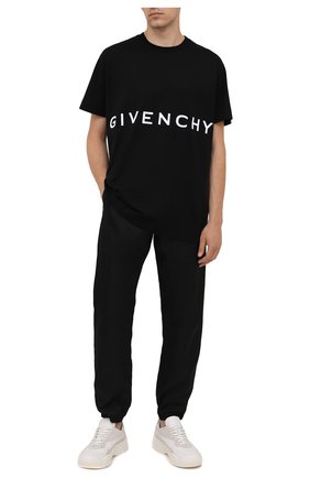 Мужская хлопковая футболка GIVENCHY черного цвета по цене 53700 руб., арт. BM71543Y6B | Фото 2 Мужская хлопковая футболка GIVENCHY черного цвета, арт. BM71543Y6B | Фото 2