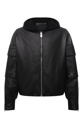 Мужская кожаная куртка GIVENCHY черного цвета по цене 343500 руб., арт. BM00QP6003 | Фото 1 Мужская кожаная куртка GIVENCHY черного цвета, арт. BM00QP6003 | Фото 1