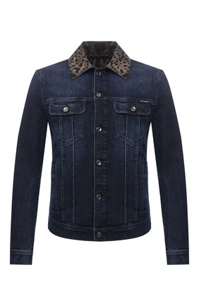 Мужская джинсовая куртка DOLCE & GABBANA синего цвета по цене 85500 руб., арт. G9VZ8D/G8EI2 | Фото 1 Мужская джинсовая куртка DOLCE & GABBANA синего цвета, арт. G9VZ8D/G8EI2 | Фото 1