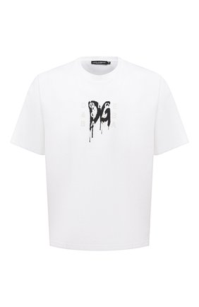 Мужская футболка DOLCE & GABBANA белого цвета по цене 47250 руб., арт. G8MS1Z/FUGK4 | Фото 1 Мужская футболка DOLCE & GABBANA белого цвета, арт. G8MS1Z/FUGK4 | Фото 1