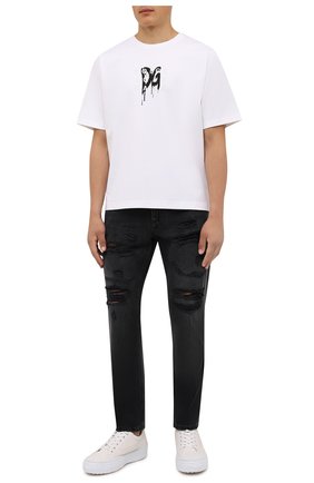 Мужская футболка DOLCE & GABBANA белого цвета по цене 47250 руб., арт. G8MS1Z/FUGK4 | Фото 2 Мужская футболка DOLCE & GABBANA белого цвета, арт. G8MS1Z/FUGK4 | Фото 2