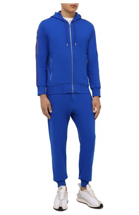 Мужские хлопковые джоггеры ALEXANDER MCQUEEN синего цвета по цене 59950 руб., арт. 642664/QRX75 | Фото 2 Мужские хлопковые джоггеры ALEXANDER MCQUEEN синего цвета, арт. 642664/QRX75 | Фото 2