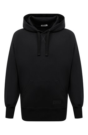 Мужской хлопковое худи VALENTINO черного цвета по цене 75400 руб., арт. WV3MF18I7GD | Фото 1 Мужской хлопковое худи VALENTINO черного цвета, арт. WV3MF18I7GD | Фото 1 (Материал внешний: Хлопок; Мужское Кросс-КТ: Худи-одежда; Стили: Спорт-шик; Принт: Без принта; Рукава: Длинные; Длина (для топов): Стандартные)