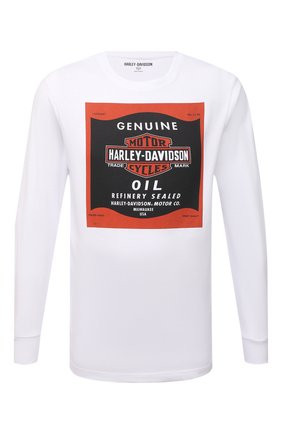 Мужская хлопковый лонгслив HARLEY-DAVIDSON белого цвета по цене 7350 руб., арт. 96413-21VM | Фото 1 Мужская хлопковый лонгслив HARLEY-DAVIDSON белого цвета, арт. 96413-21VM | Фото 1