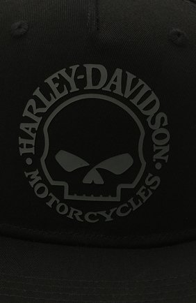 Мужской хлопковая бейсболка HARLEY-DAVIDSON черного цвета, арт. 97687-21VM | Фото 3 (Материал: Текстиль, Хлопок)