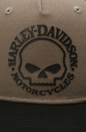 Мужской хлопковая бейсболка HARLEY-DAVIDSON хаки цвета по цене 6500 руб., арт. 97688-21VM | Фото 3 Мужской хлопковая бейсболка HARLEY-DAVIDSON хаки цвета, арт. 97688-21VM | Фото 3 (Материал: Текстиль, Хлопок)