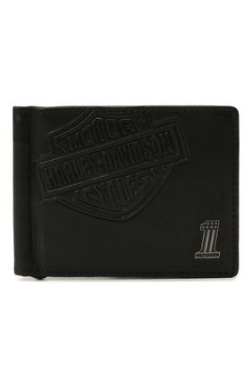 Мужской кожаный зажим для денег HARLEY-DAVIDSON черного цвета по цене 5380 руб., арт. CR2375L-Black | Фото 1 Мужской кожаный зажим для денег HARLEY-DAVIDSON черного цвета, арт. CR2375L-Black | Фото 1
