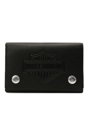 Мужской кожаное портмоне HARLEY-DAVIDSON черного цвета по цене 6990 руб., арт. XML3514-Black | Фото 1 Мужской кожаное портмоне HARLEY-DAVIDSON черного цвета, арт. XML3514-Black | Фото 1