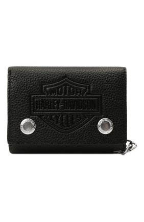 Мужской кожаное портмоне HARLEY-DAVIDSON черного цвета по цене 6000 руб., арт. XML3517-Black | Фото 1 Мужской кожаное портмоне HARLEY-DAVIDSON черного цвета, арт. XML3517-Black | Фото 1