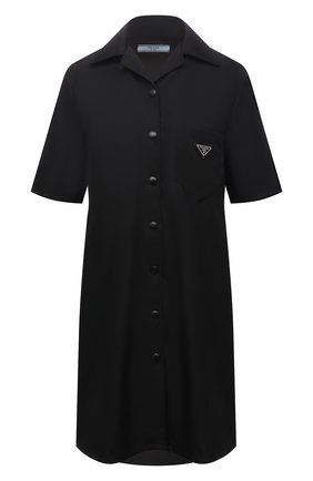 Женское платье PRADA черного цвета по цене 130000 руб., арт. 230619-1WQ8-F0002-201 | Фото 1 Женское платье PRADA черного цвета, арт. 230619-1WQ8-F0002-201 | Фото 1