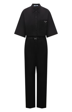Женский комбинезон PRADA черного цвета по цене 150000 руб., арт. 230653-1WQ8-F0002-211 | Фото 1 Женский комбинезон PRADA черного цвета, арт. 230653-1WQ8-F0002-211 | Фото 1
