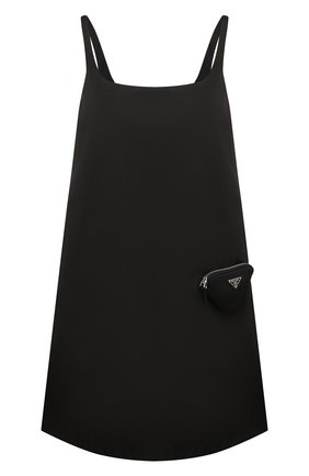 Женское платье PRADA черного цвета по цене 120000 руб., арт. 230662-1WQ8-F0002-212 | Фото 1 Женское платье PRADA черного цвета, арт. 230662-1WQ8-F0002-212 | Фото 1