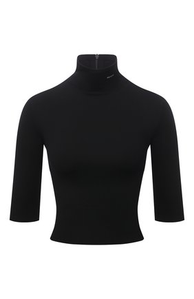 Женский шерстяной пуловер PRADA черного цвета по цене 66000 руб., арт. P26417-1CPC-F0002-212 | Фото 1 Женский шерстяной пуловер PRADA черного цвета, арт. P26417-1CPC-F0002-212 | Фото 1