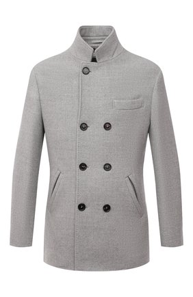Мужской шерстяное пальто BRUNELLO CUCINELLI серого цвета по цене 349000 руб., арт. MQ4217003 | Фото 1 Мужской шерстяное пальто BRUNELLO CUCINELLI серого цвета, арт. MQ4217003 | Фото 1 (Материал подклада: Купро; Материал внешний: Шерсть; Мужское Кросс-КТ: пальто-верхняя одежда; Длина (верхняя одежда): Короткие; Рукава: Длинные; Стили: Кэжуэл)