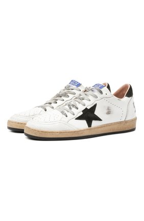 Мужские кожаные кеды ball star GOLDEN GOOSE DELUXE BRAND белого цвета по цене 35650 руб., арт. GMF00117.F002097 | Фото 1 Мужские кожаные кеды ball star GOLDEN GOOSE DELUXE BRAND белого цвета, арт. GMF00117.F002097 | Фото 1