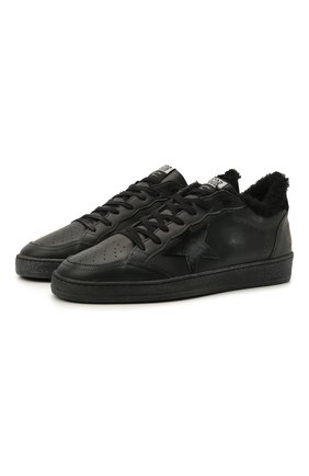 Мужские кожаные кеды ball star GOLDEN GOOSE DELUXE BRAND черного цвета по цене 63000 руб., арт. GMF00117.F002301 | Фото 1 Мужские кожаные кеды ball star GOLDEN GOOSE DELUXE BRAND черного цвета, арт. GMF00117.F002301 | Фото 1 (Материал внутренний: Натуральная кожа; Материал утеплителя: Натуральный мех; Подошва: Массивная; Материал внешний: Кожа; Стили: Классический; Длина стельки: 25,2, 25,8, 26,5, 27,2, 27,8, 28,5, 29,2, 29,9, 30,5)