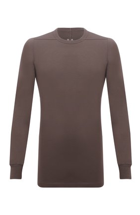 Мужская хлопковый лонгслив RICK OWENS коричневого цвета по цене 29950 руб., арт. RU02A5266/JA | Фото 1 Мужская хлопковый лонгслив RICK OWENS коричневого цвета, арт. RU02A5266/JA | Фото 1 (Материал внешний: Хлопок; Длина (для топов): Удлиненные; Рукава: Длинные; Принт: Без принта; Стили: Минимализм)