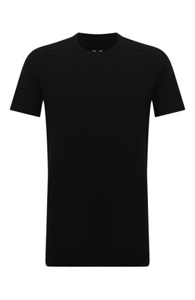 Мужская хлопковая футболка RICK OWENS черного цвета по цене 27800 руб., арт. RU02A5264/JA | Фото 1 Мужская хлопковая футболка RICK OWENS черного цвета, арт. RU02A5264/JA | Фото 1 (Материал внешний: Хлопок; Принт: Без принта; Рукава: Короткие; Стили: Минимализм; Длина (для топов): Удлиненные)