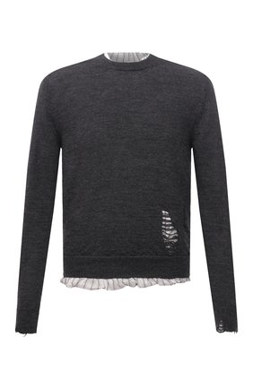 Мужской шерстяной свитер MAISON MARGIELA серого цвета по цене 52100 руб., арт. S50HA1007/S17784 | Фото 1 Мужской шерстяной свитер MAISON MARGIELA серого цвета, арт. S50HA1007/S17784 | Фото 1