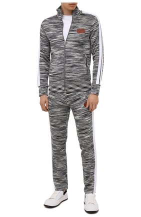Мужской кардиган из вискозы palm angels x missoni PALM ANGELS черно-белого цвета по цене 74950 руб., арт. PMHA028F21KNI0010860 | Фото 2 Мужской кардиган из вискозы palm angels x missoni PALM ANGELS черно-белого цвета, арт. PMHA028F21KNI0010860 | Фото 2