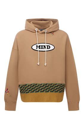 Мужской хлопковое худи palm angels x missoni PALM ANGELS бежевого цвета по цене 75450 руб., арт. PMBB110F21FLE0016110 | Фото 1 Мужской хлопковое худи palm angels x missoni PALM ANGELS бежевого цвета, арт. PMBB110F21FLE0016110 | Фото 1