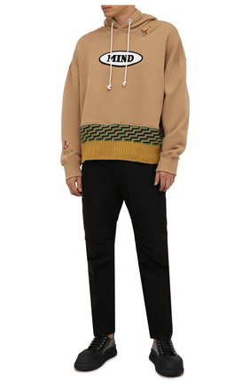 Мужской хлопковое худи palm angels x missoni PALM ANGELS бежевого цвета по цене 75450 руб., арт. PMBB110F21FLE0016110 | Фото 2 Мужской хлопковое худи palm angels x missoni PALM ANGELS бежевого цвета, арт. PMBB110F21FLE0016110 | Фото 2
