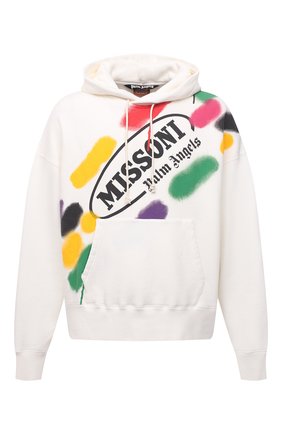Мужской хлопковое худи palm angels x missoni PALM ANGELS белого цвета по цене 59050 руб., арт. PMBB058F21FLE0140110 | Фото 1 Мужской хлопковое худи palm angels x missoni PALM ANGELS белого цвета, арт. PMBB058F21FLE0140110 | Фото 1