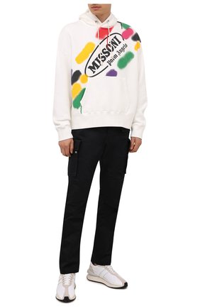 Мужской хлопковое худи palm angels x missoni PALM ANGELS белого цвета по цене 59050 руб., арт. PMBB058F21FLE0140110 | Фото 2 Мужской хлопковое худи palm angels x missoni PALM ANGELS белого цвета, арт. PMBB058F21FLE0140110 | Фото 2