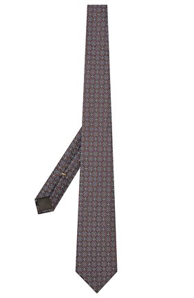 Мужской шелковый галстук CANALI коричневого цвета по цене 11500 руб., арт. 18/HJ03295 | Фото 2 Мужской шелковый галстук CANALI коричневого цвета, арт. 18/HJ03295 | Фото 2 (Материал: Шелк, Текстиль; Принт: С принтом)