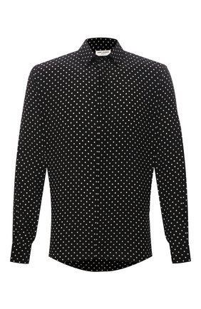 Мужская шелковая рубашка SAINT LAURENT черного цвета по цене 75850 руб., арт. 646850/Y2D47 | Фото 1 Мужская шелковая рубашка SAINT LAURENT черного цвета, арт. 646850/Y2D47 | Фото 1