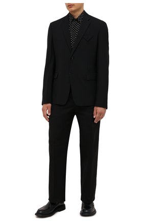 Мужская шелковая рубашка SAINT LAURENT черного цвета по цене 75850 руб., арт. 646850/Y2D47 | Фото 2 Мужская шелковая рубашка SAINT LAURENT черного цвета, арт. 646850/Y2D47 | Фото 2