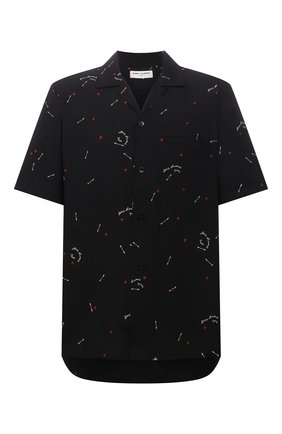 Мужская рубашка из вискозы SAINT LAURENT черного цвета по цене 62450 руб., арт. 531956/Y2D48 | Фото 1 Мужская рубашка из вискозы SAINT LAURENT черного цвета, арт. 531956/Y2D48 | Фото 1